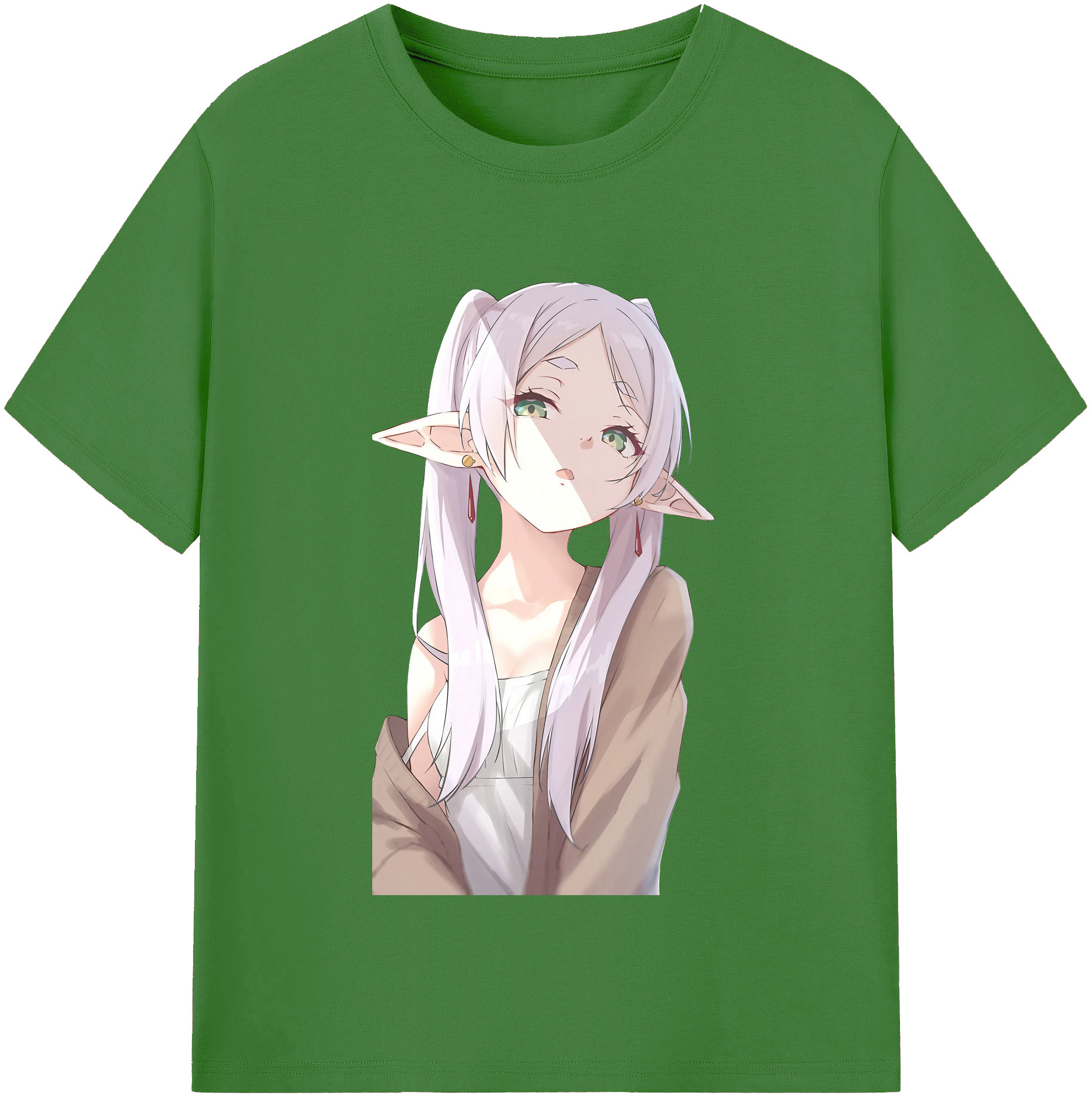 （画像用） 葬送のフリーレン Frieren レディースカジュアルプリントTシャツ（綿100％）